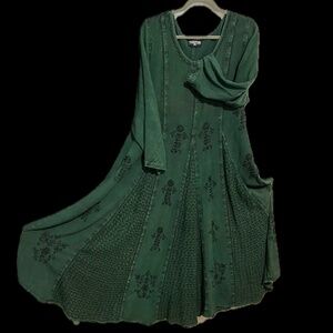 Holy Clothing Green Swing Dress 2X